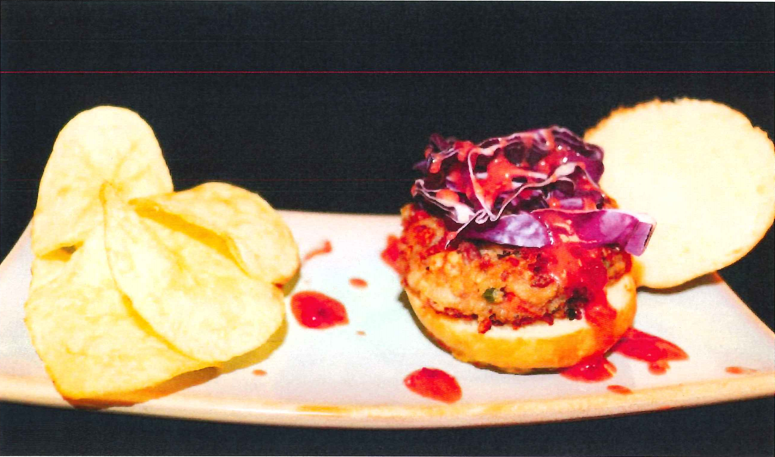 vegan cranberry bean burger pic