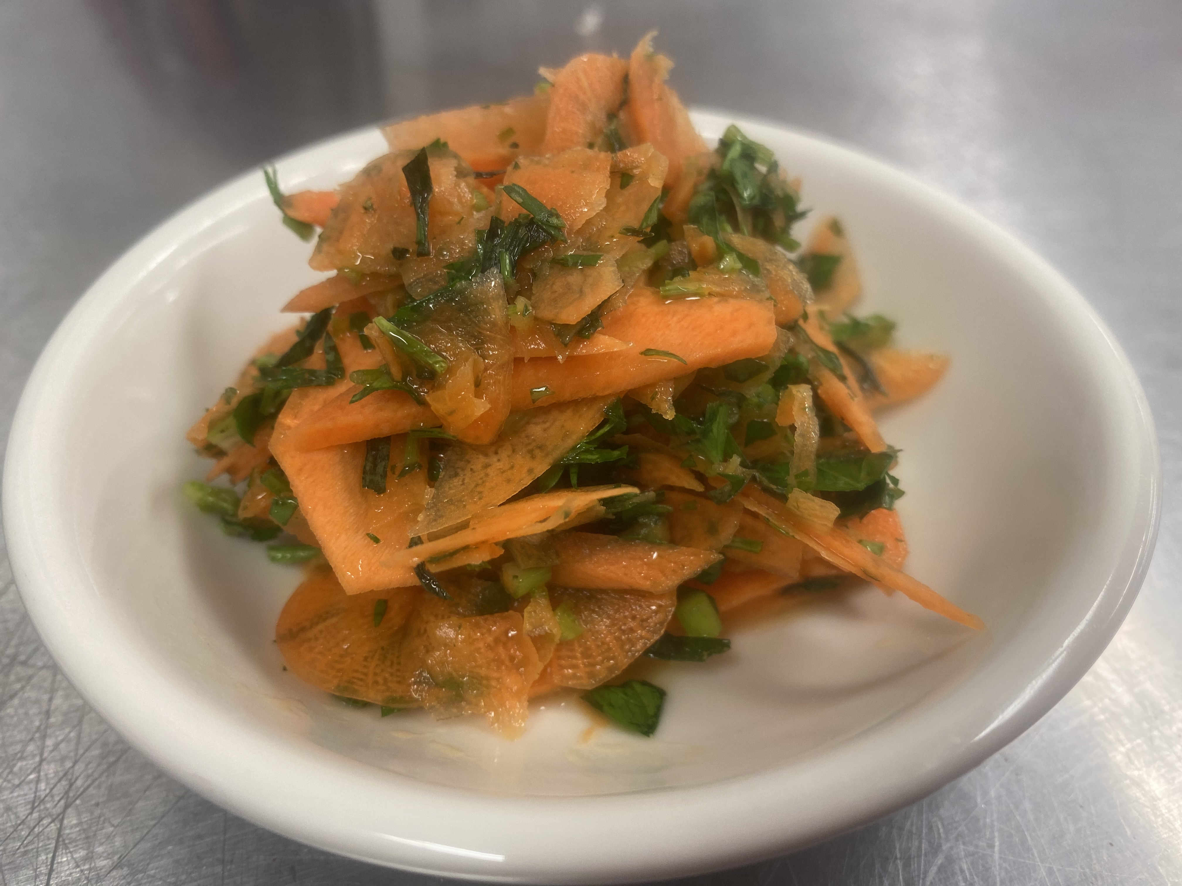 carrot and herbs salad